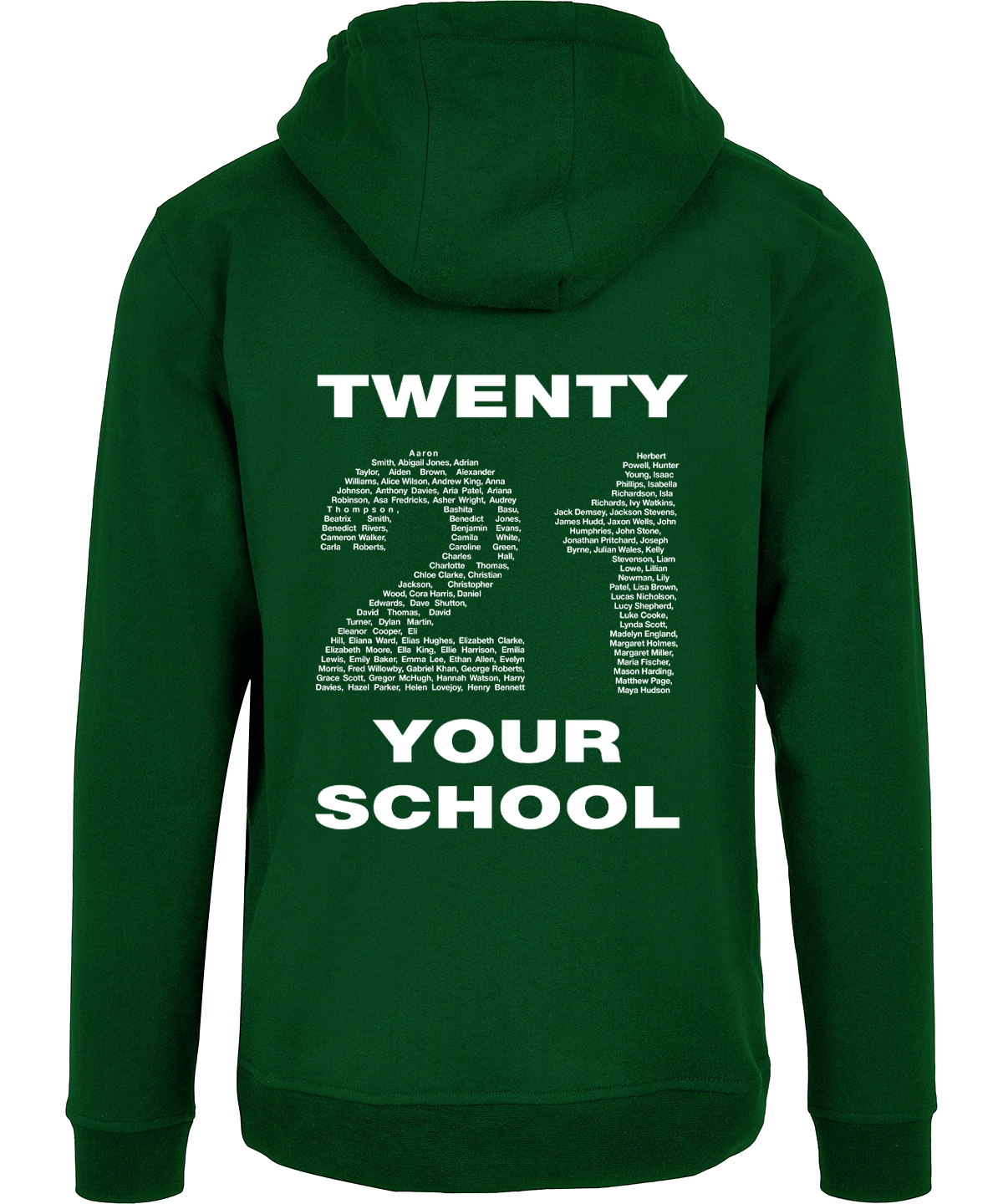 school leavers Hoodie back design e