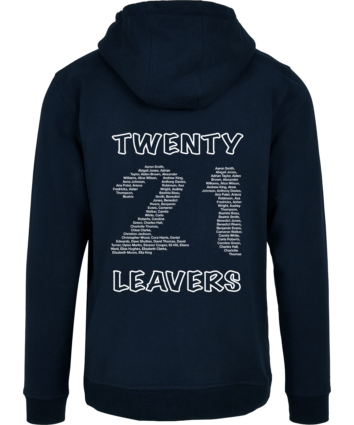 school leavers Hoodie back design c