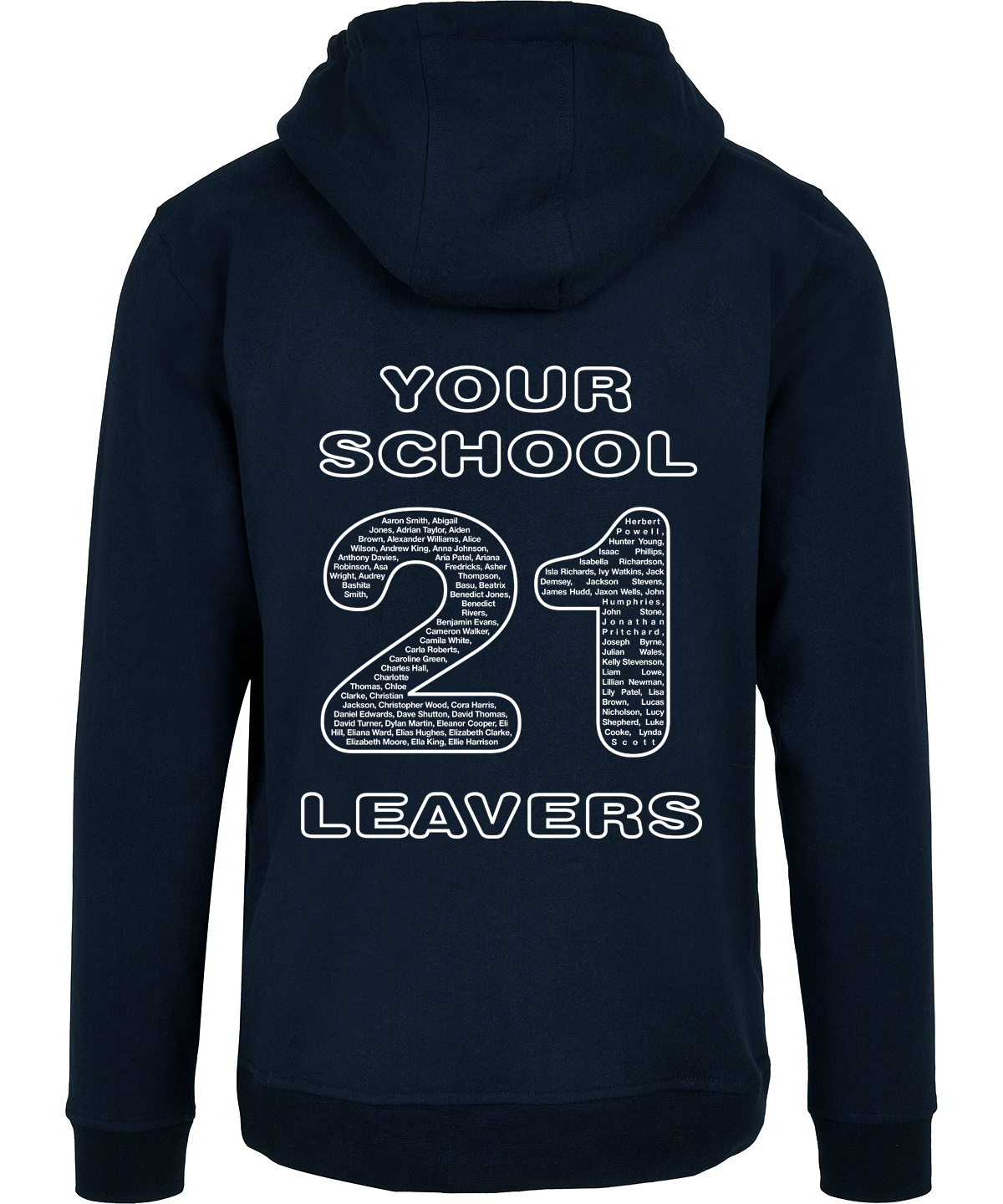 school leavers Hoodie back design i